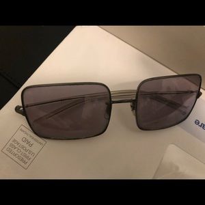 Oliver Peoples Rare Purple 60s-style sunglasses Japanese Used with case!